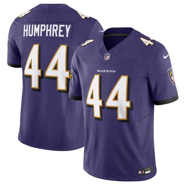 Men & Women & Youth Baltimore Ravens #44 Marlon Humphrey Purple 2023 F.U.S.E Vapor Jersey->baltimore ravens->NFL Jersey